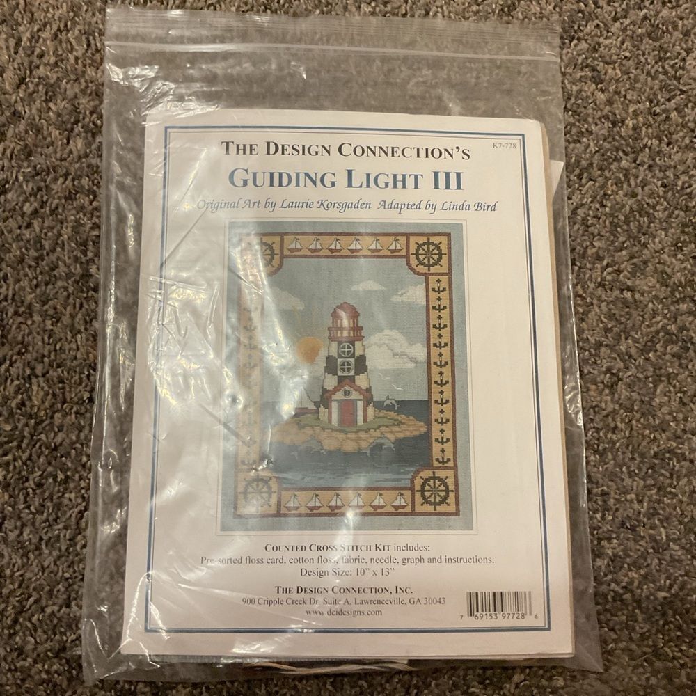 The Design Connection Guiding Light III Cross Stitch Kit - Blue